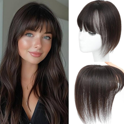 Hot Sale Straight Hair Topper With Bangs For  Women With Thinning Hair