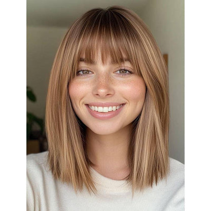 Hot Sale Straight Hair Topper With Bangs For  Women With Thinning Hair