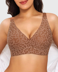 Brown leopard print