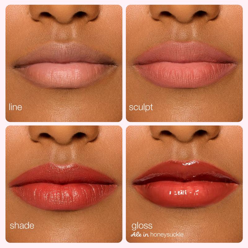 tarte lip sculptor & liner - 3-in-1 lip combo: lip liner, lipstick & lip gloss