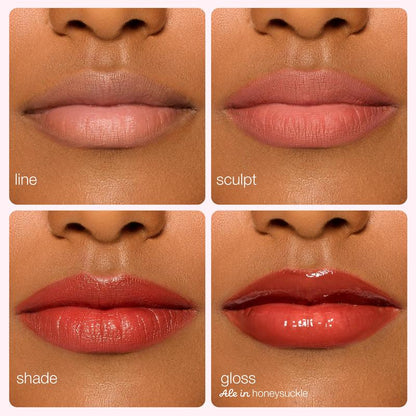 tarte lip sculptor & liner - 3-in-1 lip combo: lip liner, lipstick & lip gloss