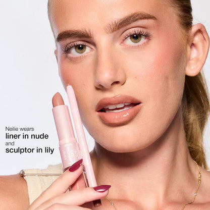 tarte lip sculptor & liner - 3-in-1 lip combo: lip liner, lipstick & lip gloss