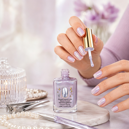 🎉 2026 Sale — Over 21,300 Sold!💜 Lilac Glossy Mirror Nail Strengthener – Shiny ✨