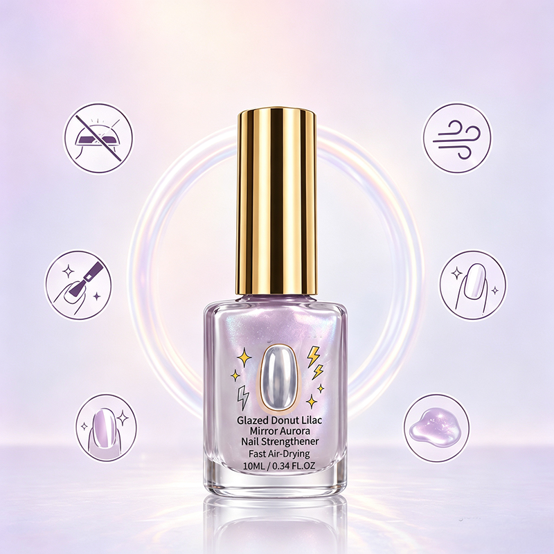 🎉 2026 Sale — Over 21,300 Sold!💜 Lilac Glossy Mirror Nail Strengthener – Shiny ✨